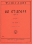 Wohlfahrt - 60 Studies, Op 45, Volume 2, for Viola