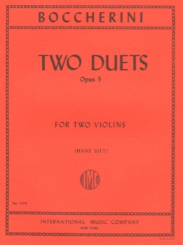 Boccherini - Two Duets, Op 5, for Two Violins