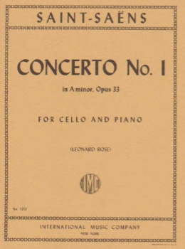 Saint Saens - Concerto No. 1 in a minor, Op 33, cello