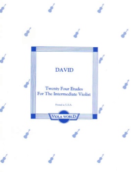 David - Tweny-Four Etudes for the Intermediate  Violist