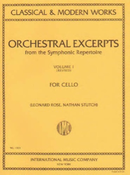 Orchestral Excerpts from the Symphonic Repertoire, Volume 1, for Cello