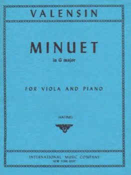 Valensin - Minuet In G major for Viola and Piano