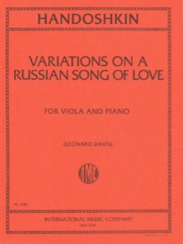 Variations on a Russian Song of Love for Viola and Piano
