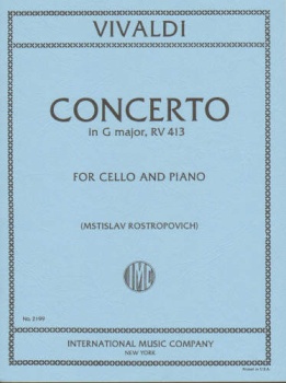 Vivaldi - Concerto In G major, RV 413, for Cello and Piano