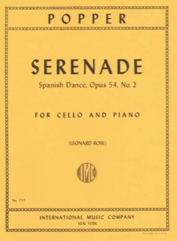 Popper - Serenade, Spanish Dance, Op 54 No 2, for Cello and Piano