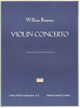 Violin Concerto, Violin and Piano (Orchestral Reduction)