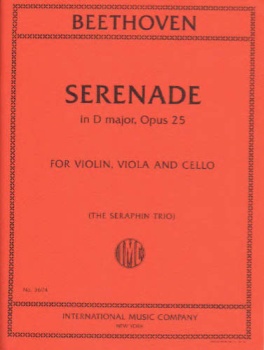 Serenade in D Major, Op 25, for Violin, Viola, and Cello