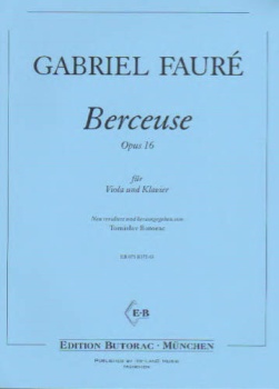 Berceuse, Op 16 for Viola and Piano