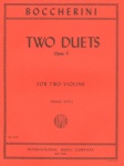 Boccherini - Two Duets, Op 5, for Two Violins