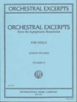 Orchestral Excerpts for Viola, Volume IV