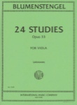 Blumenstengel - 24 Studies Op33 for Viola