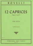 Rovelli, P - 12 Caprices Op3 And Op5 for Viola
