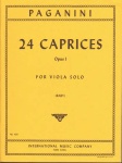 Paganini N: 24 Caprices, Op1, for Viola Solo