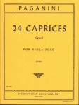 Paganini N: 24 Caprices, Op1, for Viola Solo
