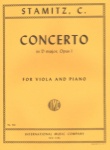 Stamitz - Concerto In D major, Op1, for Viola and Piano