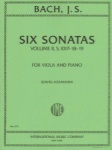 Bach - Six  Sonatas, Volume II, S.1017-18-19, for Viola and Piano