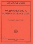 Variations on a Russian Song of Love for Viola and Piano