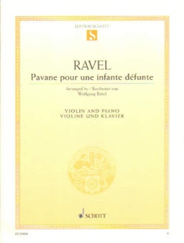 Pavane Pour Une Infante Defunte For Violin And Piano