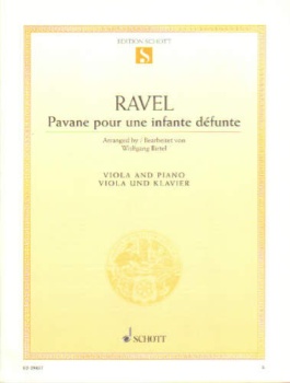 Pavane Pour Une Infante Defunte For Viola And Piano