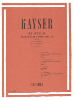 Kayser - 36 Elementary and Progressive Etudes, Op. 20,  for violin Book 2