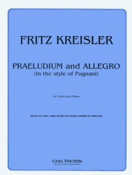 Kreisler - Praeludium and Allegro