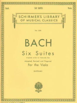 Bach Suites for the Viola