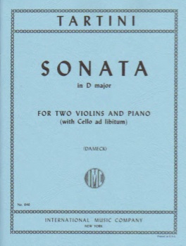Tartini - Sonata in D major (with Cello ad lib.)
