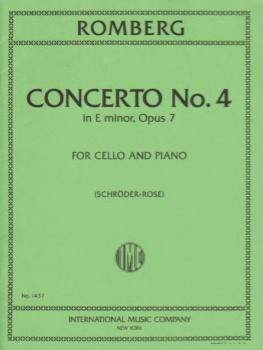 Bernhard Romberg - Concerto No 4 in e minor, Op 7