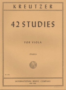 Kreutzer - Forty-two (42) Studies For  Viola