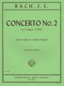 Bach - Concerto No. 2 In E Major, S.1042, for Violin and Piano