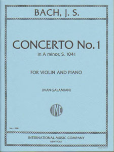 Bach - Concerto No.1 In A minor, S. 1041 for Violin and Piano