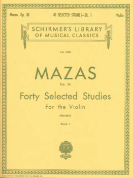 Mazas - Forty Selected Studies, Op 36, for the Violin