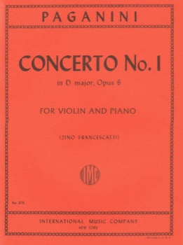 Paganini - Concerto No. 1 in D major, Op 6 for Violin and Piano