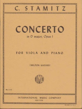 C. Stamitz - Concerto in D major, Op 1, for viola and piano