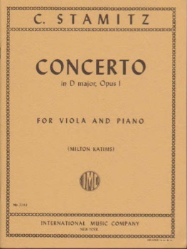 C. Stamitz - Concerto in D major, Op 1, for viola and piano