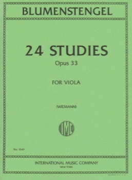 Blumenstengel - 24 Studies Op33 for Viola