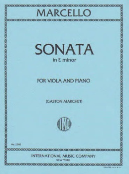 Marcello - Sonata In E minor for Viola and Piano