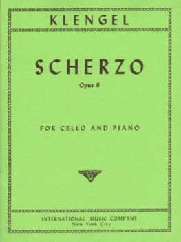 Klengel - Scherzo, Op 6, for Cello and Piano