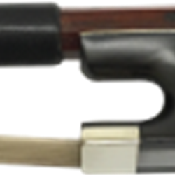 L'Archet Brasil Pernambucco Cello Bow, Half Mounted Nickle Frog