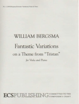 Fantastic Variations On A Theme From "Tristan", for Viola and Piano