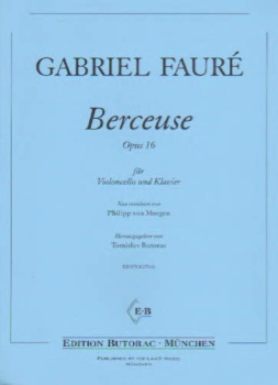 Berceuse, Op 16 for Cello and Piano