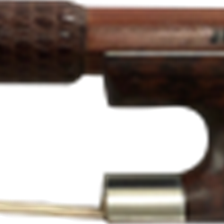 L'Archet Brasil Pernambucco Viola Bow, Nickel Mounted Snakewood Frog